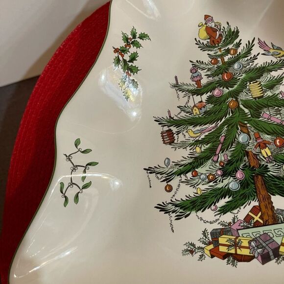 Spode Christmas Tree - Tree Dip Dish S3324-A20 NWT - Picture 5 of 9